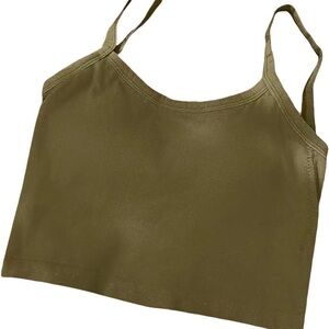 3 pack Crop tank top with built in padding
